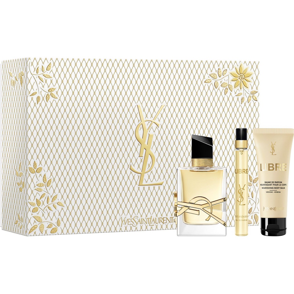 79021961730090318 Libre Pour Femme zestaw woda perfumowana spray 50ml + woda perfumowana spray 10ml + balsam do ciała 50ml - obrazek 1