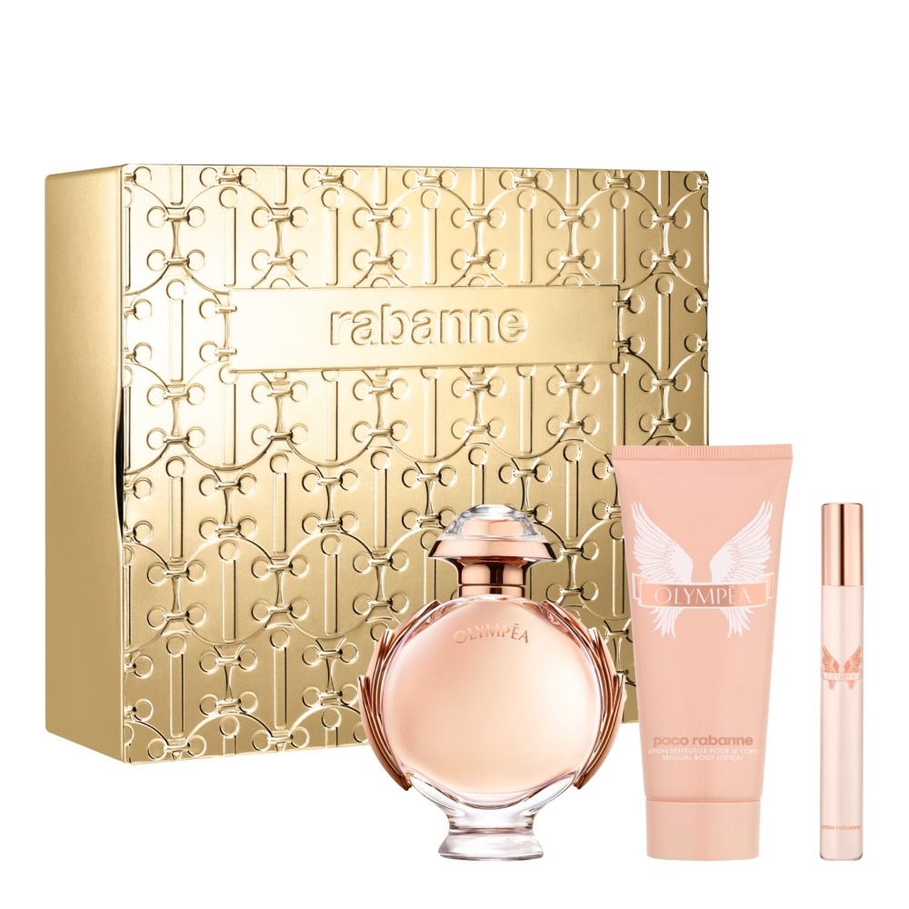 79052181698407855 Olympea zestaw woda perfumowana spray 80ml + balsam do ciała 100ml + woda perfumowana 10ml - obrazek 1