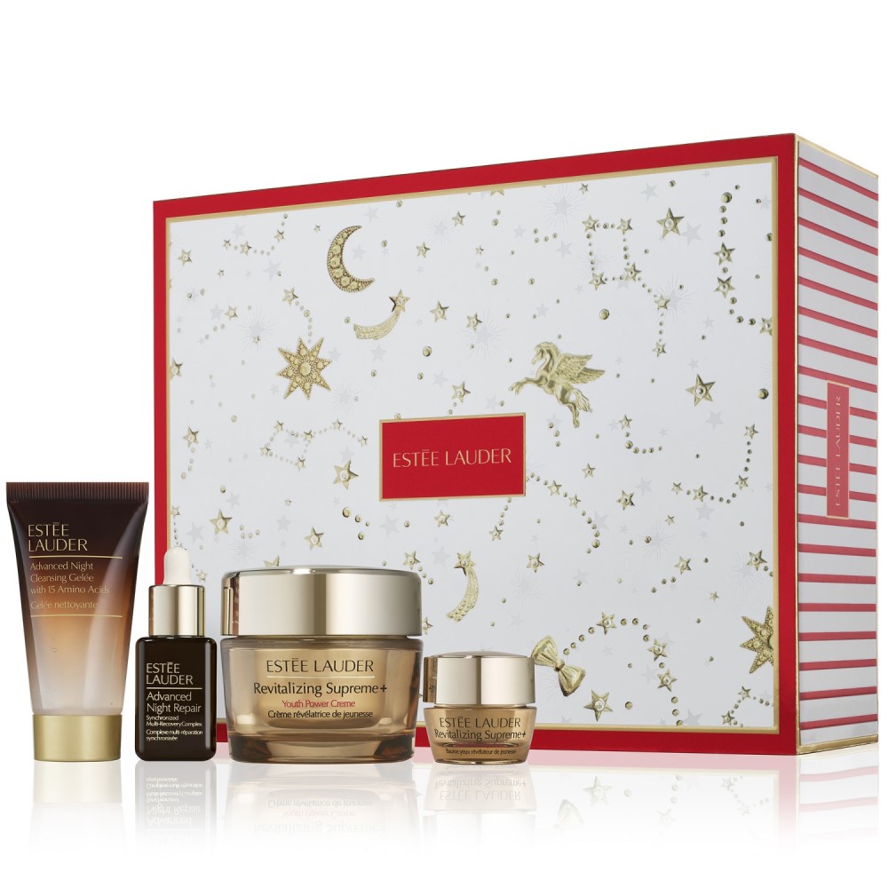 7910851700812167 Revitalizing Supreme+ Holiday zestaw naprawcze serum do twarzy 15ml + rewitalizujący krem nawilżający 50ml + rewitalizujący balsam pod oczy 5ml + żel oczyszczający 30ml - obrazek 1