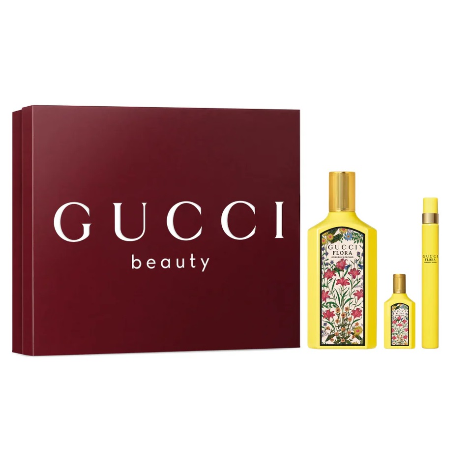 79173811753445767 Flora Gorgeous Orchid zestaw woda perfumowana spray 100ml + woda perfumowana spray 10ml + woda perfumowana 5ml - obrazek 1