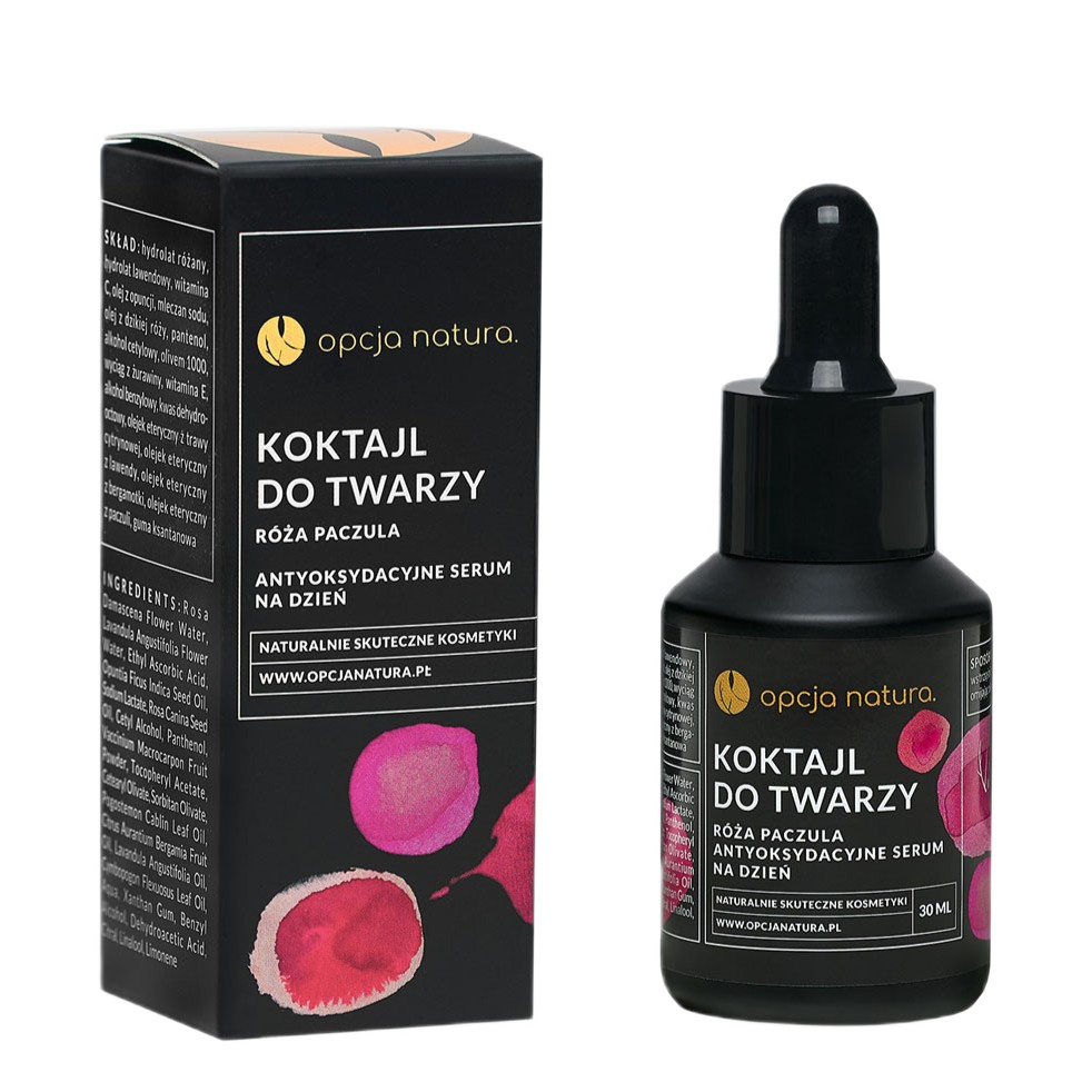 79229841750761275 Koktajl do twarzy antyoksydacyjne serum na dzień Róża i Paczula 30ml - obrazek 1