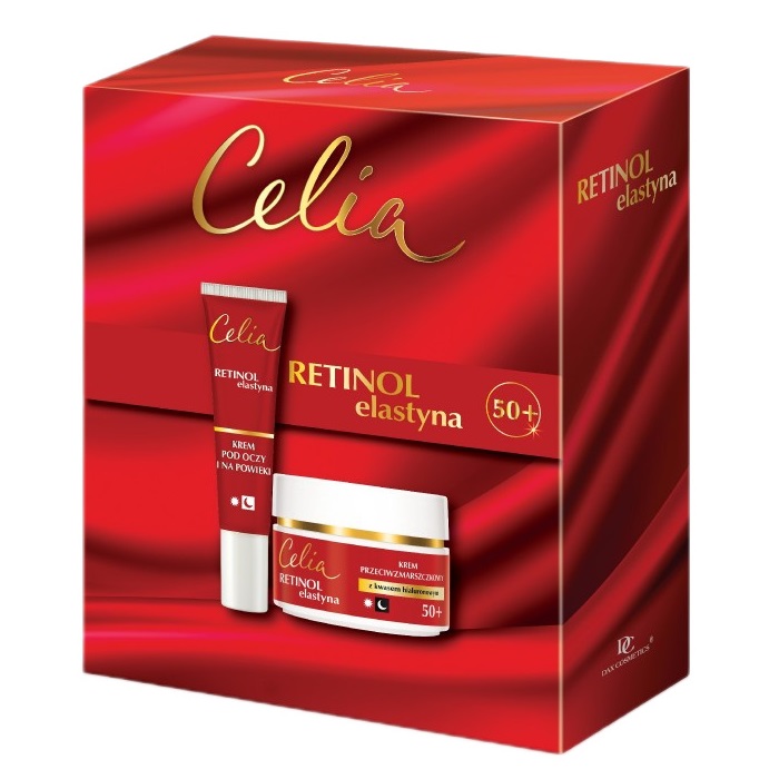 79534981728979626 Retinol Elastyna zestaw krem do twarzy 50+ 50ml + krem pod oczy i na powieki 15ml - obrazek 1