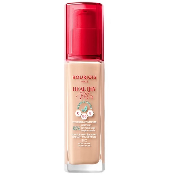 79650391674039315 Healthy Mix Clean wegański podkład rozświetlający 50 Rose Ivory 30ml - obrazek 1