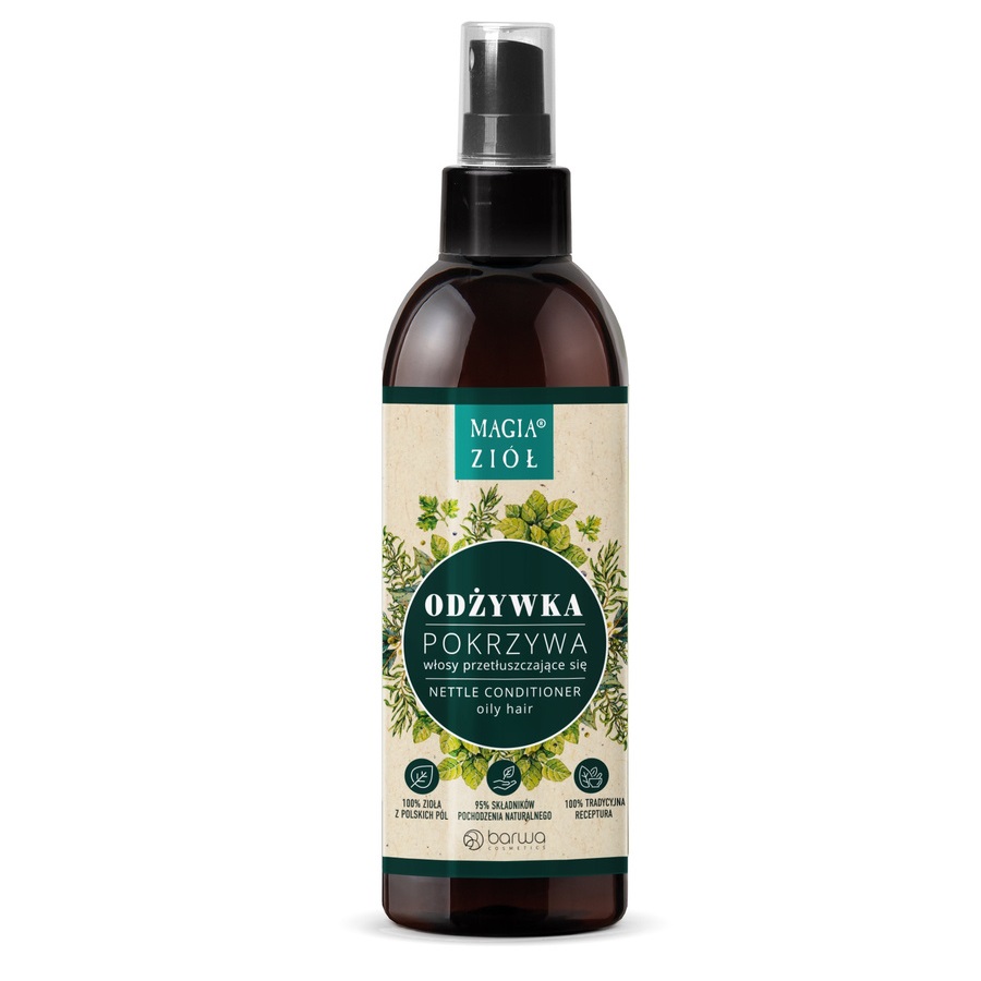 79694561658742973 Magia Ziół Pokrzywa odżywka do włosów przetłuszczających się w spray'u 250ml - obrazek 1