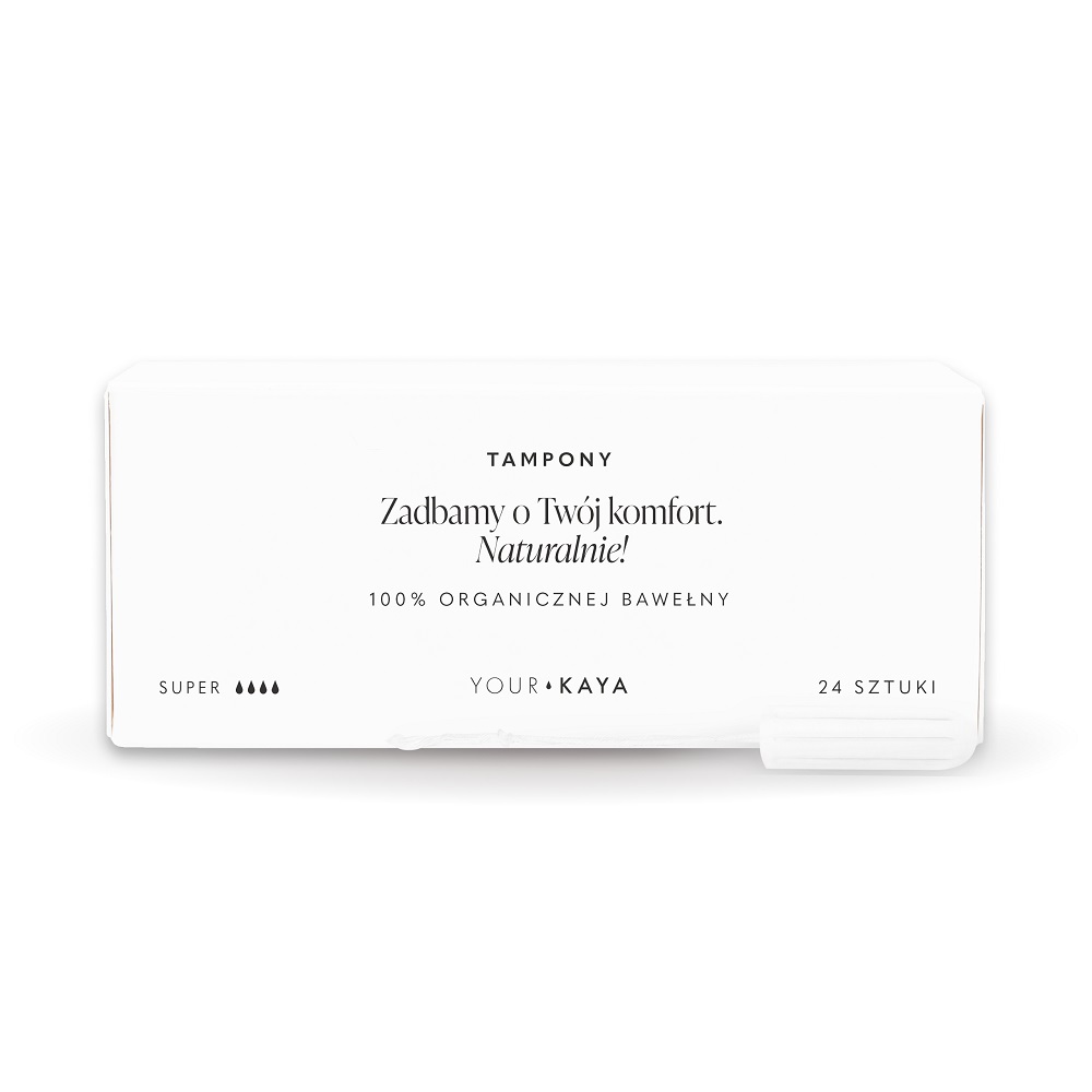 79775921686135064 Tampony z organicznej bawełny Super 24szt. - obrazek 1