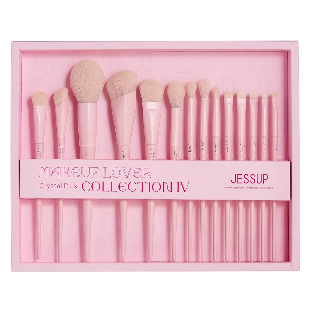 79797231734072505 Makeup Lover Crystal Pink Collection IV zestaw pędzli do makijażu T495 14szt. - obrazek 1