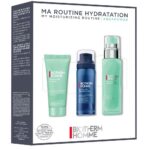 Homme Aquapower My Moisturizing Routine zestaw żel oczyszczający 40ml + pianka do golenia 50ml + żel nawilżający do twarzy 75ml