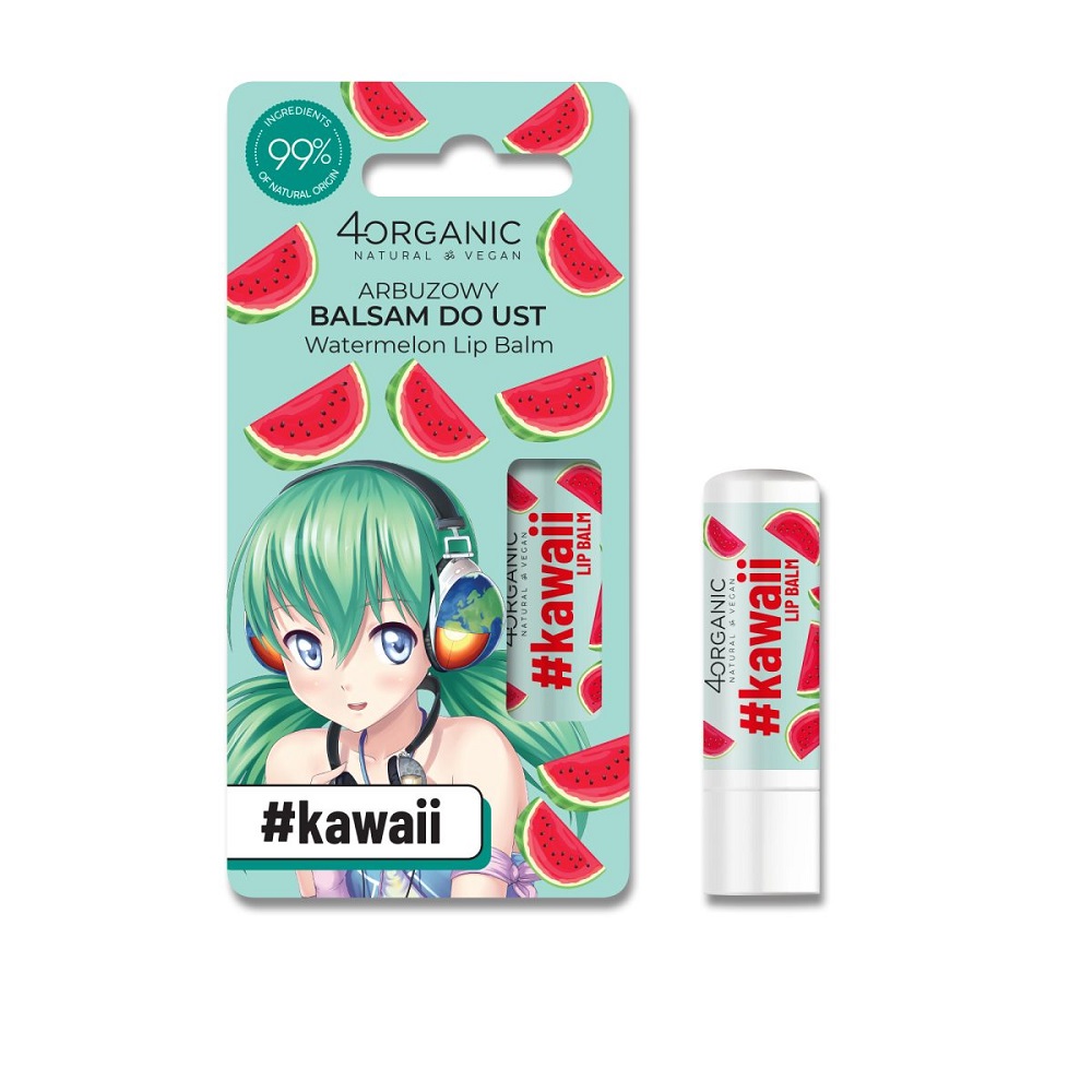7984261674541525 #Kawaii naturalny balsam do ust Watermelon 5g - obrazek 1