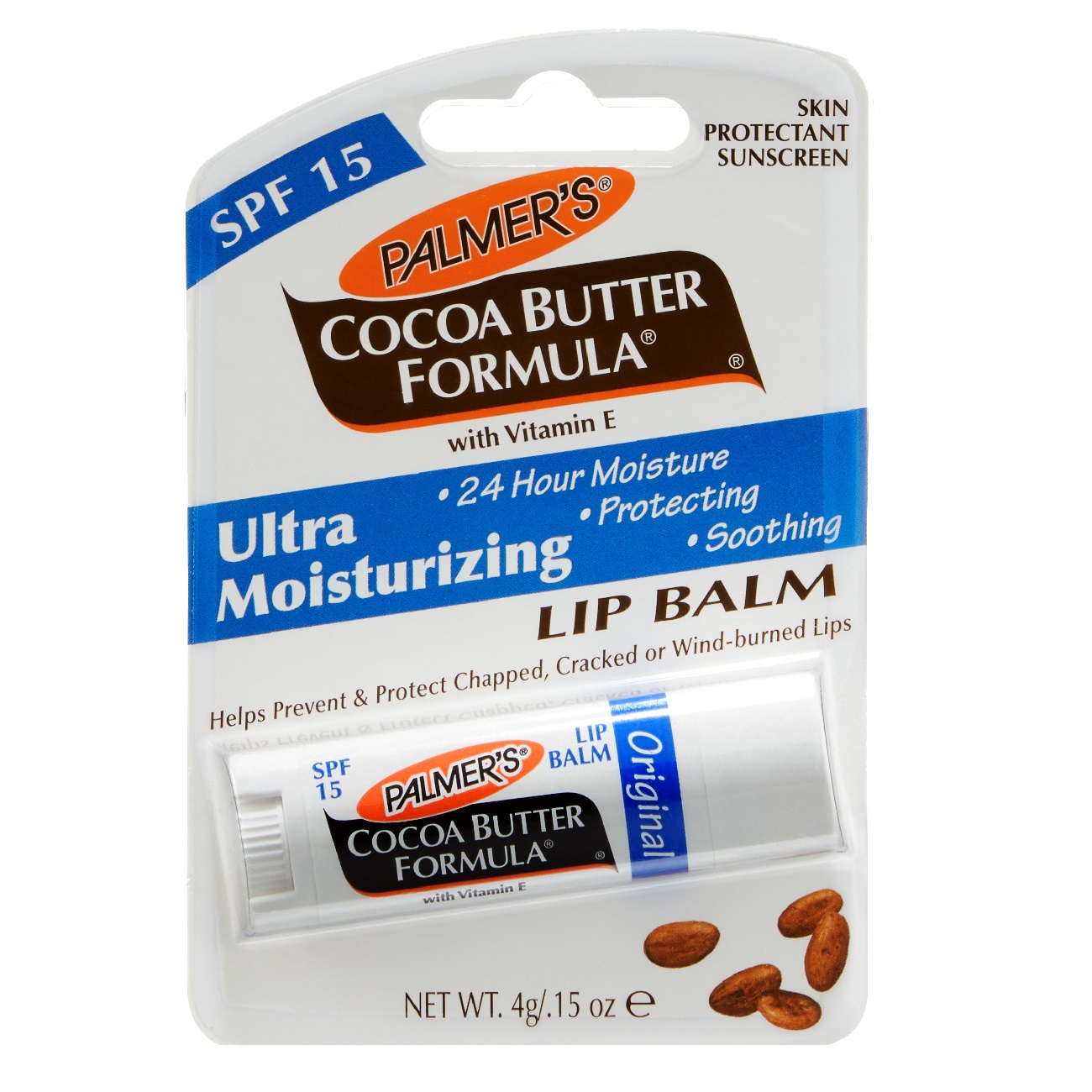 79878751649662938 Cocoa Butter Formula Lip Balm SPF15 pielęgnacyjny balsam do ust Czekoladowy 4g - obrazek 1