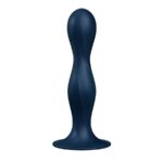 Double Ball-R dildo z kulkami gejszy Dark Blue