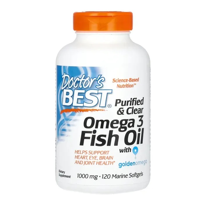 80101621764580727 Purified & Clear Omega 3 Fish Oil 1000 mg suplement diety 120 kapsułek - obrazek 1