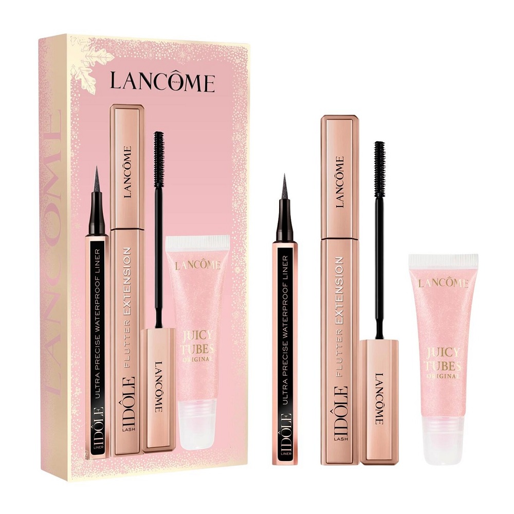 80220561765224076 Makeup Gift Set zestaw ekstremalnie wydłużający tusz do rzęs 9ml + eyeliner do oczu 1ml + błyszczyk do ust 05 15ml - obrazek 1