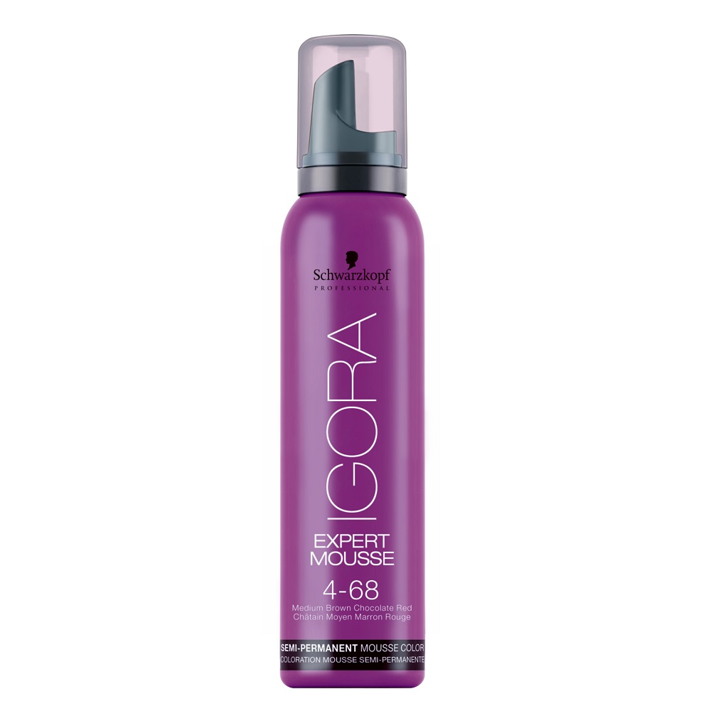 80295941636523908 Igora Expert Mousse koloryzująca pianka do włosów 4-68 Średni Czekoladowy Brąz 100ml - obrazek 1