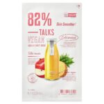 Talks Vegan Squeeze Sheet Mask złuszczająca maseczka w płachcie dla szorstkiej skóry Skin Smoother 27g