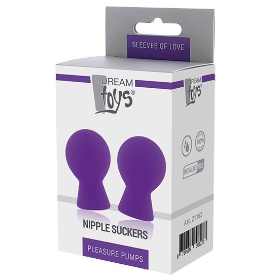 80349441692607940 Pleasure Pumps Nipple Suckers pompka do sutków Purple 2szt. - obrazek 1
