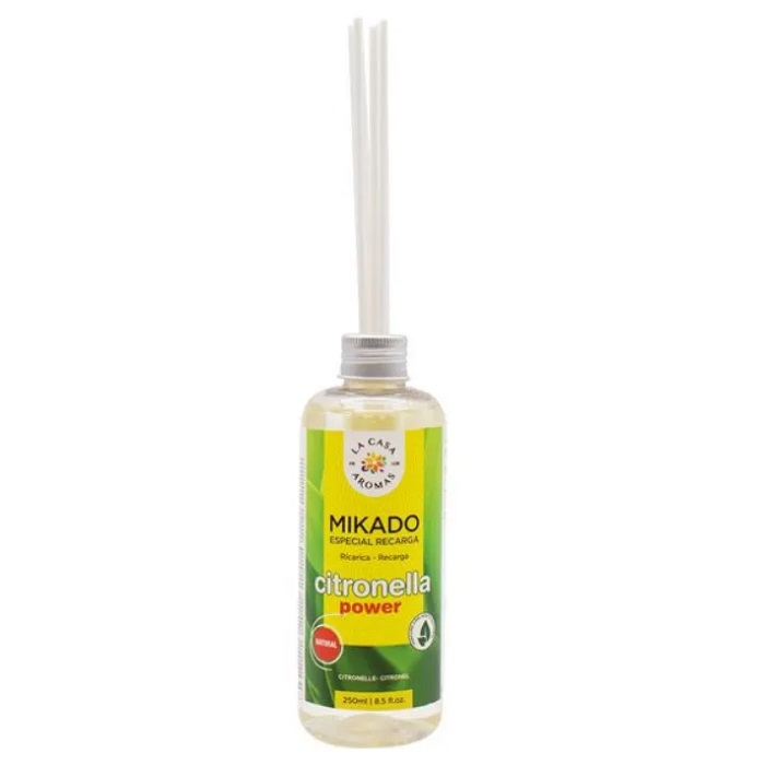 80377061688039506 Citronella patyczki o zapachu trawy cytrynowej 250ml - obrazek 1