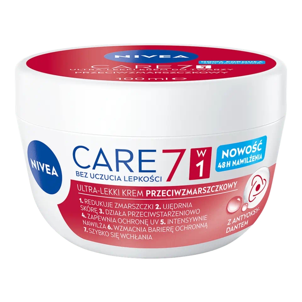 80421691753957005 Care 7w1 przeciwzmarszczkowy lekki krem do twarzy 100ml - obrazek 1