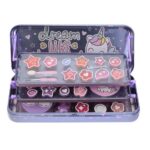 Unicorn Makeup Case Triple Layer Beauty Tin zestaw kosmetyków do makijażu dla dzieci