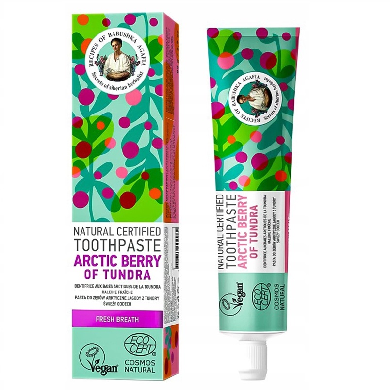 80616241632307939 Natural Toothpaste naturalna pasta do zębów Arktyczne Jagody z Tundry 85g - obrazek 1