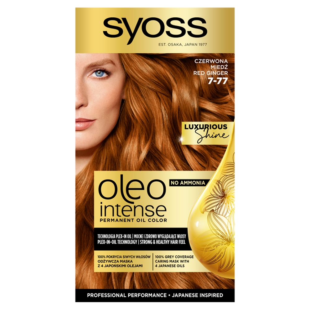80685551770634007 Oleo Intense farba do włosów trwale koloryzująca z olejkami 7-77 Czerwona Miedź - obrazek 1