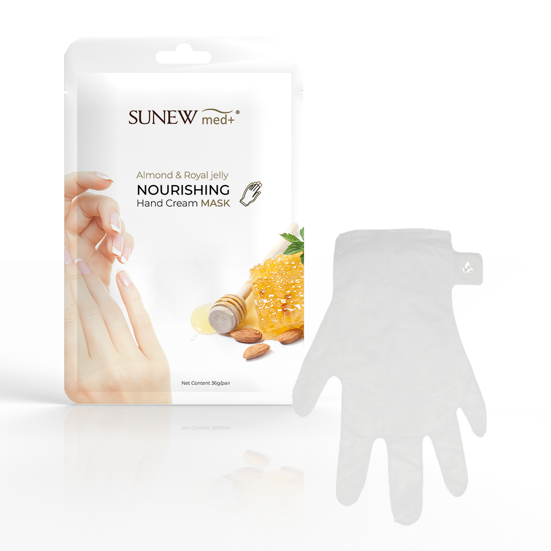 80730341660015113 Nourishing Hand Cream Mask nawilżająca maska do dłoni w formie rękawiczek Migdał i Mleczko Pszczele - obrazek 1
