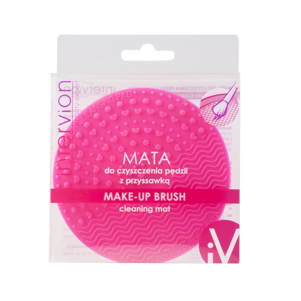 80784461619072272 Make-Up Brush Cleaning Mat mata do czyszczenia pędzli z przyssawką - obrazek 1