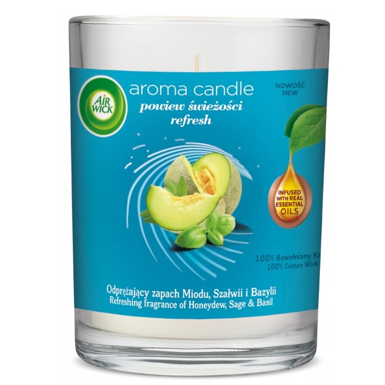 8085531698657030 Aroma Candle świeca zapachowa Powiew Świeżości 220g - obrazek 1
