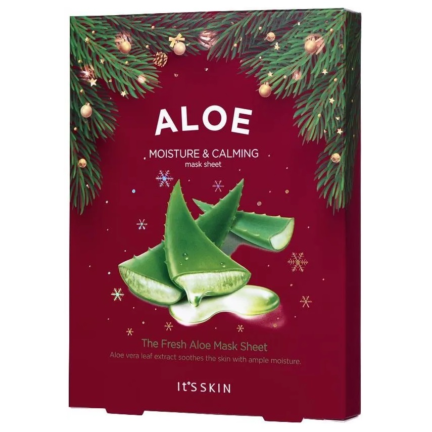 80954401730385107 The Fresh Aloe Mask Sheet zestaw maseczek w płachcie z wyciągiem z aloesu 5x20g - obrazek 1