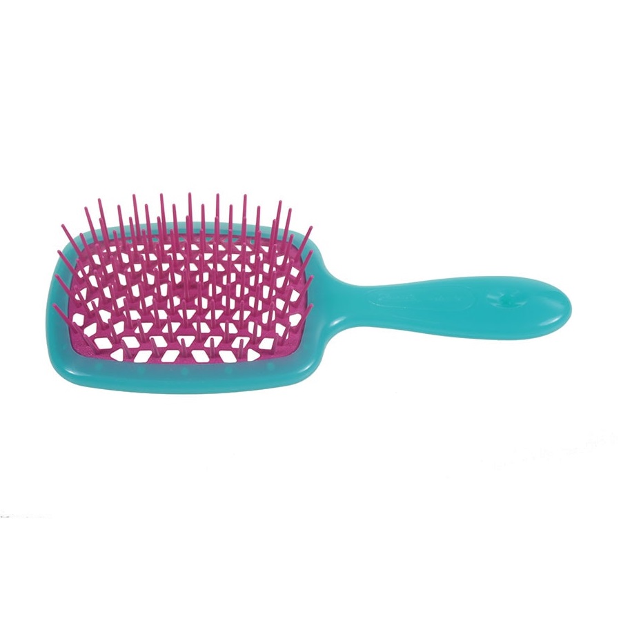 81124931678878393 Superbrush szczotka fryzjerska do rozczesywania włosów Turkusowo-Różowa - obrazek 1