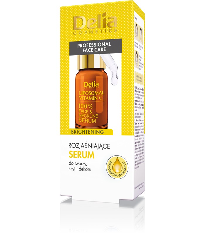81211601618408434 Professional Face Care rozjaśniające serum do twarzy szyi i dekoltu Witamina C 10ml - obrazek 1