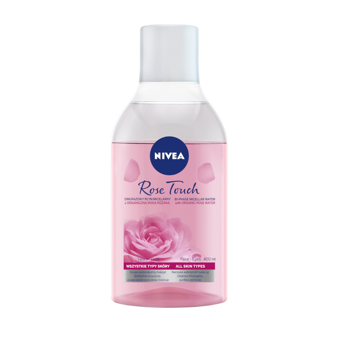81240861652330064 Rose Touch micelarny płyn dwufazowy z organiczną wodą różaną 400ml - obrazek 1