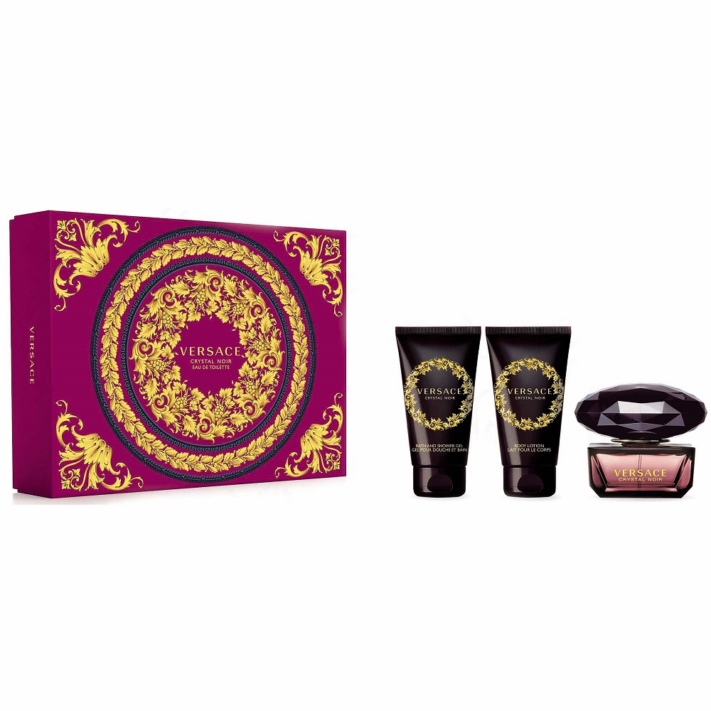 81267781667826802 Crystal Noir zestaw woda toaletowa spray 50ml + balsam do ciała 50ml + żel pod prysznic 50ml - obrazek 1