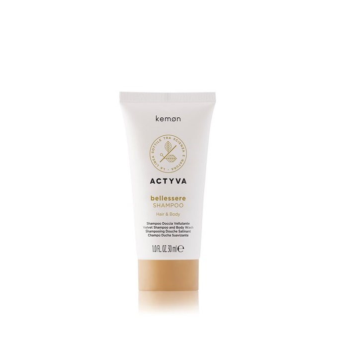 81403641633972878 Actyva Bellessere Shampoo aksamitny szampon do włosów i ciała 30ml - obrazek 1