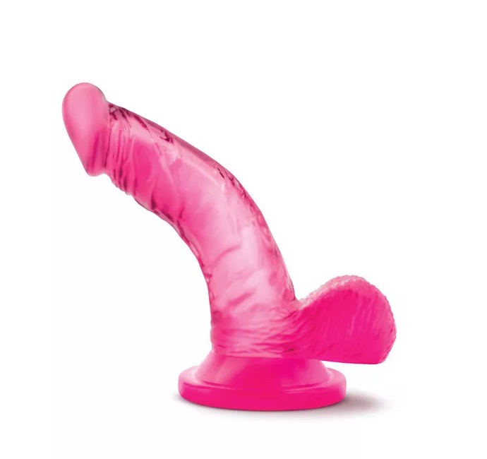 81411421731485202 Naturally Yours 4Inch Mini Cock dildo z przyssawką Pink - obrazek 1