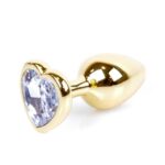 Butt Plug Collection Jewellery Heart metalowy korek analny Gold Heart