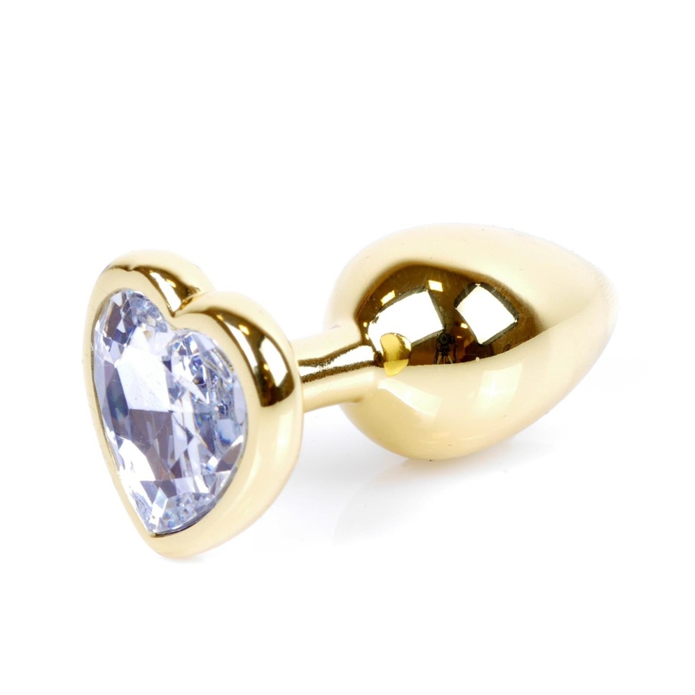 81464011778222564 Butt Plug Collection Jewellery Heart metalowy korek analny Gold Heart - obrazek 1