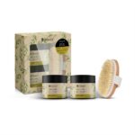 Naturro Special Gift Box zestaw masło do ciała 150ml + peeling do ciała 150ml + szczotka do masażu ciała