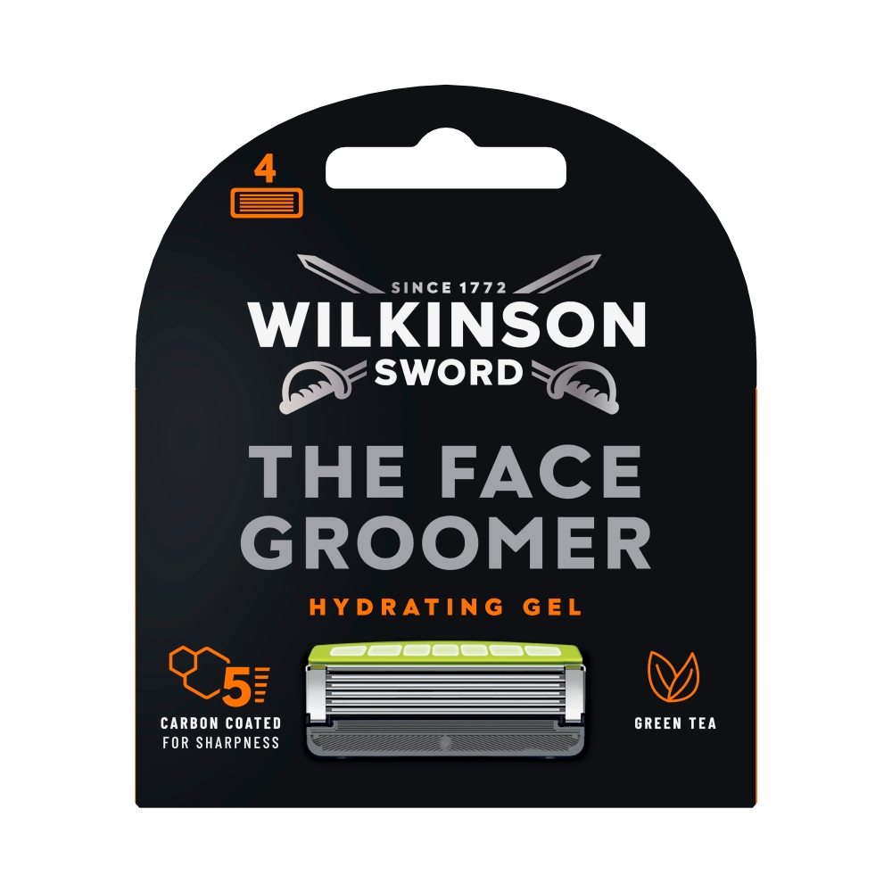 8152531776416170 The Face Groomer wkład z 5 ostrzami i żelem nawilżającym 4szt - obrazek 1
