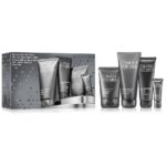 Great Skin for Him zestaw żel do mycia twarzy 200ml + peeling do twarzy 100ml + przeciwstarzeniowy krem pod oczy 15ml + emulsja nawilżająca do twarzy 100ml