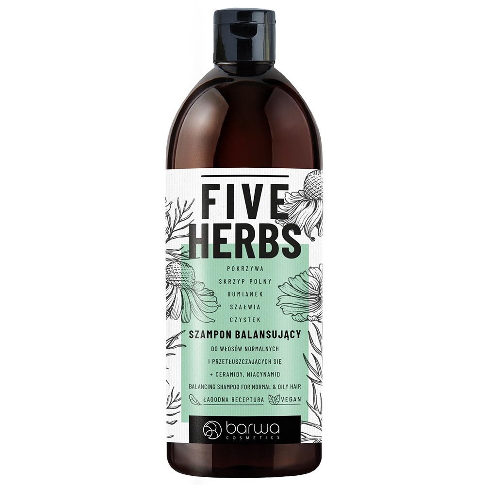 81613211678440740 Five Herbs szampon balansujący 480ml - obrazek 1