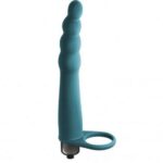 Strap-On Pure Passion Bramble wibrator z pierścieniem Green