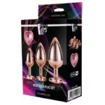 Gleaming Love Rose Gold Plug Set korek analny 3szt.