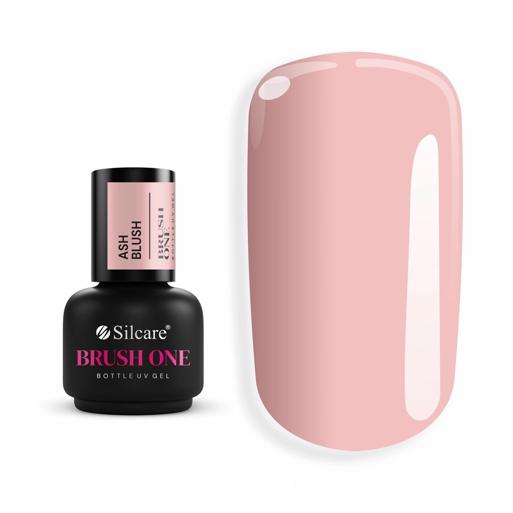 81730361749454337 Brush One Bottle Gel żel budujący w butelce z pędzelkiem Ash Blush 15g - obrazek 1