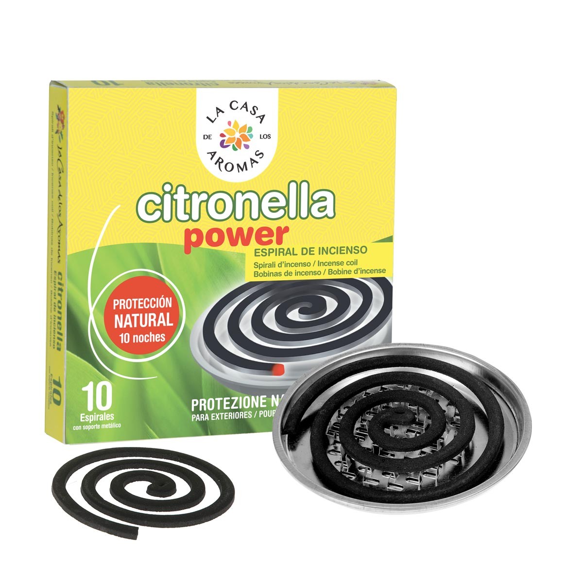 81752741749224669 Citronella spirala z podstawką metalową Trawa Cytrynowa 10szt - obrazek 1