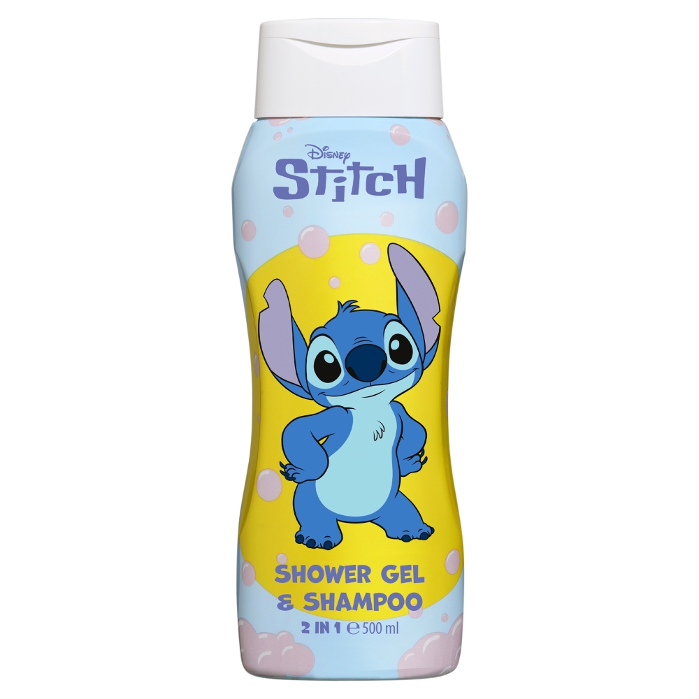 82020711777896366 Stitch żel pod prysznic i szampon dla dzieci 2w1 500ml - obrazek 1