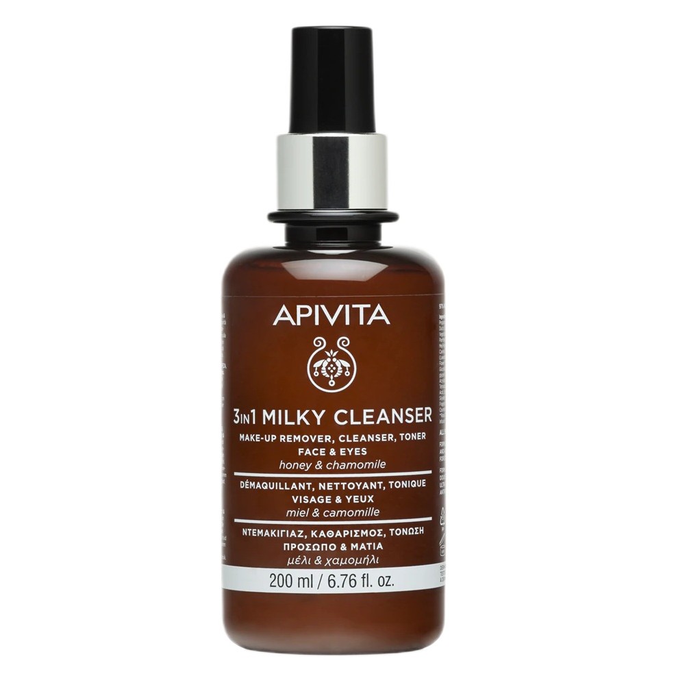 82056521755778427 3in1 Milky Cleanser Face & Eyes oczyszczające mleczko do twarzy i oczu z rumiankiem i miodem 200ml - obrazek 1