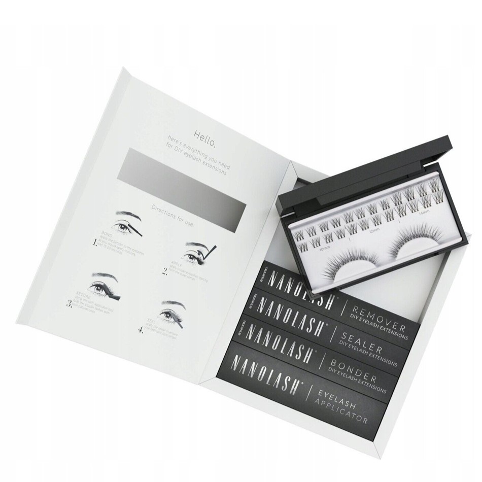 82057401715773653 DIY Extensions Starter Kit zestaw sztuczne rzęsy 10.12.14mm Innocent 36szt. + bonder do rzęs 5ml + sealer do rzęs 5ml + aplikator do rzęs 1szt. + remover do rzęs 5ml - obrazek 1