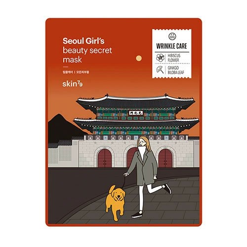 82068851595829408 Seoul Girl's Beauty Mask Wrinkle Care maska w płacie przeciwstarzeniowa 20g - obrazek 1