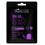 Snail Beauty Secrets nawilżająco-odbudowująca czarna maska w płacie