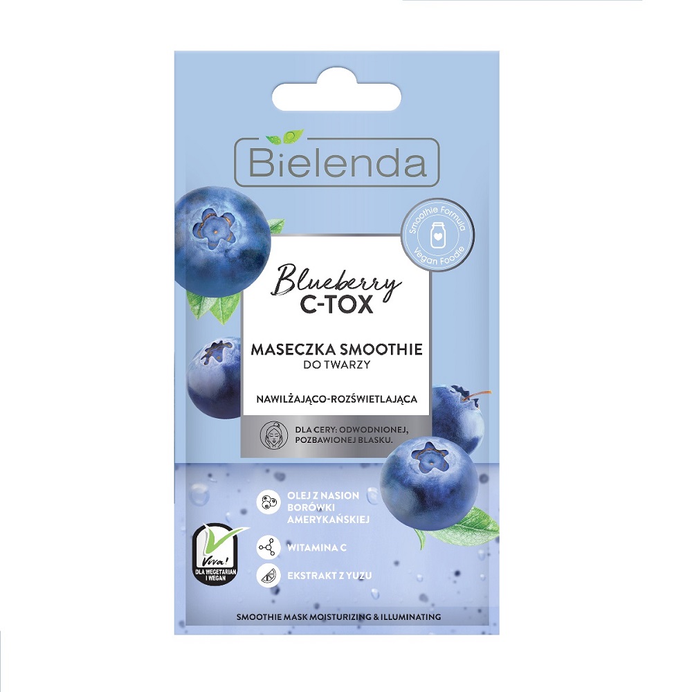 82207161650904097 Blueberry C-TOX maseczka smoothie do twarzy nawilżająco-rozświetlająca 8g - obrazek 1
